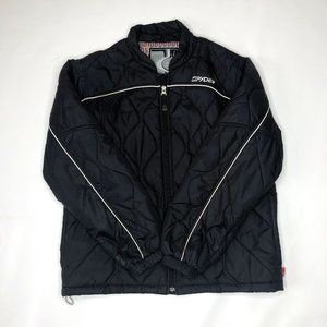 Vintage Black Spyder Puffer Winter Coat Ski Jacket Mens Large